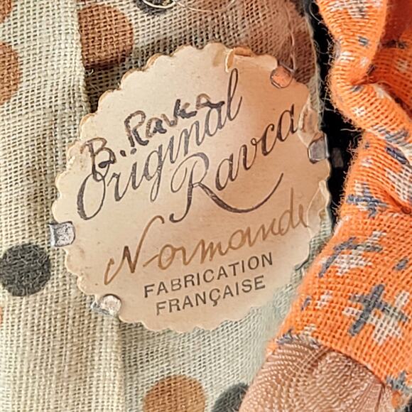 Ravca France Original B.Ravca Normandie 10" Cloth Doll Handmade Fabric Tag - Picture 9 of 16